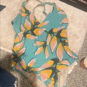 FREE with closet purchase Floral Halter One-Piece Swimsuit KONA sol L